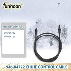 946-04722 Chute Control Cable 2-Way for Cub Cadet 1X 21-inch LHP, 1X 221 LHP, 221 LHP, MTD, Craftsman Snow Blowers Replaces 746-04722