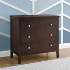 Delta Children Campbell 3 Drawer Dresser, Walnut Espresso