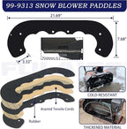 99-9313 Snow Blower Paddles with 133-5585 Scraper Replaces 99 9313, 88-0771, 125-1128, 55-9251, 55-9250 for Toro Power Clear 210R, 221, 421, 621R, 621Z, 621E, 721, 721E, 721R Snowthrowers
