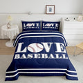 Feelyou Kids Baseball Comforter Set Twin Size Sports Game Bedding Set for Boys Girls Teens Bedroom Decor Baseball Gaming Comforter Gift for Baseball Lover Duvet Set with 1 Pillow Case