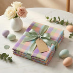 Urban Villa Tablecloth Cotton Tabletop 70 RD (4 Seats) Easter Checks