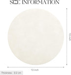 MOSAYT 13 Inch Round Vinyl Placemats Set of 4 - Faux Leather 100% Waterproof Oil-Proof Wipeable PU Place Mats, Heat Resistant Reversible Table Mats for Kitchen, Dining, Outdoor, Beige