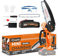 Saker Mini Chainsaw|6 Inch Chainsaws[2025 Upgraded]|Mini Cordless Electric Chain Saw|Small Handheld Portable Chain Saws Battery Powered Saws for Tree Trimmer and Garden,Christmas Gifts