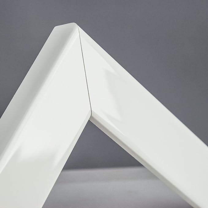 Craig Frames BW26460 12 by 12-Inch Picture Frame, Smooth Wrap Finish, 1.25-Inch Wide, Glossy White