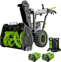 EGO Power+ 28" Electric Snow Blower, Cordless Self-Propelled 2-Stage, Includes (2) 56 V 12.0Ah Batteries and Dual Port Charger - SNT2807