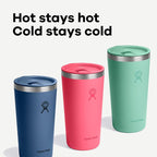 Hydro Flask All Around Tumbler Press-In Lid, Insulated Travel Mug, Stainless Steel Coffee Cup 20 Oz Popstar Pink
