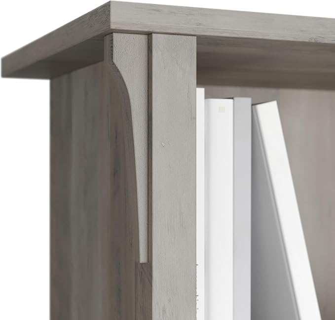 Bush Furniture Salinas 6 Cube Organizer in Driftwood Gray
