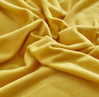 Wellboo Yellow Velvet Comforter Sets Twin Solid Mustard Yellow Fluffy Bedding Comforters Women Girls Plain Turmeric Yellow Sherpa Quilts Dark Yellow Soft Warm Winter Bed Blankets Luxlury Yellow Bed