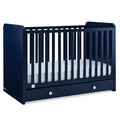 GAP babyGap Graham 4-in-1 Convertible Crib with Storage Drawer - Greenguard Gold Certified, Navy/Light Blue