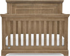 Delta Children Simmons Kids Paloma 4-in-1 Convertible Crib, Greenguard Gold Certified, Aged Oak
