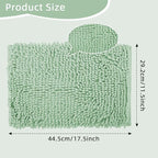 Locker Rug school girl rugs Carpet Chenille 100% Microfiber Locker Carpet with Non Skid Backing Locker Decorations (Green, 11.5X17.5)