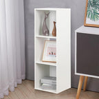 PACHIRA E-Commerce Wooden Storage Cubes Bookcase, Unit Shelf, Closet Cabinet, Organizer Rack in Living Room, Bedroom, Study, 3 Cube, White