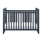 Baby Relax Miles 2-in-1 Convertible Crib, Graphite Blue