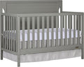 Cape Cod 5-in-1 Convertible Crib in Storm Grey, Greenguard Gold Certified, 55x30x44.5 Inch (Pack of 1)