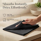 Urban Villa Cloth Napkins Cotton 20x20 (Set of 12) Black