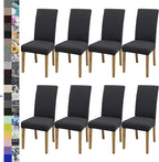 Dining Chair Covers, Stretch Seat Covers, Washable Furniture Protector | Washable, Stretch Fit, Soft, Non Slip, Dining Chair Covers, Seat Protector, Furniture Protector
