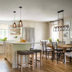 Modern Pendant Lighting Black Pendant Lights Kitchen Island 2 Pack Industrial Metal Pendant Light Fixtures Mid Century Hanging Lamp for Living Room Dining Room