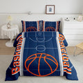 Feelyou Basketball Bedding Set Full Size Gaming Sports Comforter Set for Kids Boys Girls Decor Ball Games Comforter Basketball Sports Duvet Set Bedroom Quilt Set