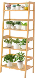 4-Tier Bamboo Ladder Shelf