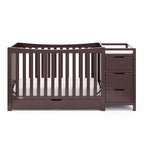 Graco Remi 4-In-1 Convertible Crib & Changer With Drawer (Espresso) – GREENGUARD Gold Certified, Crib And Changing-Table Combo, Includes Changing Pad, Converts To Toddler Bed, Full-Size Bed