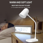 Led desk lamp with wireless charger, Bluetooth Speaker, Dimmable Table Lamp with 3 Lighting Mode, Touch Control, USB Charging Port Desk Light for Home Office Dorm Reading Work Study ( Color : White )