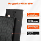 RICH SOLAR 200 Watt 12 Volt Monocrystalline Solar Panel 2 Pack of 9BB Cell 100W High Efficiency Solar Module Charge Battery for RV Trailer Camper Marine Off Grid All Black
