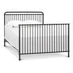 Namesake Winston 4-in-1 Convertible Metal Crib in Vintage Iron, Greenguard Gold Certified