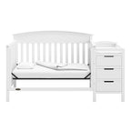 Graco Benton 4-in-1 Convertible Crib and Changer (White) – Crib and Changing Table Combo, Includes Water-Resistant Changing Pad, 3 Drawers, Converts to Toddler Bed, Daybed and Full-Size Bed