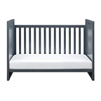 Baby Relax Miles 2-in-1 Convertible Crib, Graphite Blue
