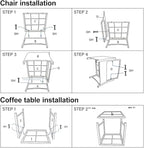 Pamapic 5 Pieces Wicker Patio Furniture Set Outdoor Patio Chairs with Ottomans Conversation Furniture with coffetable for Poorside Garden Balcony(Purple Cushion + Grey Ratten)…
