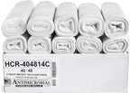 Aluf Plastics High Density Trash Bags, 45 Gallon, 250 Count, 14 Micron (eq), 40" x 48", Clear, for Bathroom, Office, Industrial, Commercial, Janitorial, Municipal, Recycling