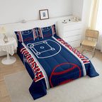 Feelyou Baseball Print Bedding Set Full Size Sports Game Comforter Set for Kids Boys Girls Decor Baseball Gaming Comforter Microfiber Ball Duvet Set Bedroom Quilt Set