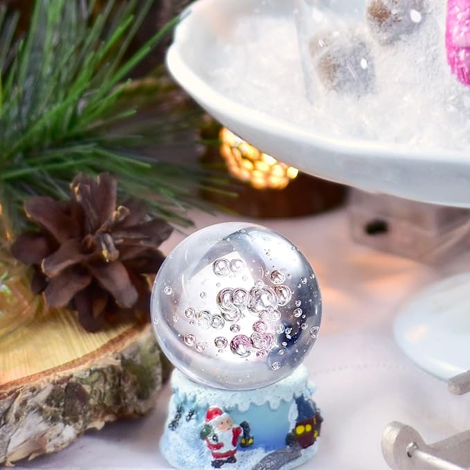 uxcell 80mm/3.1" Crystal Sphere Ball Bubble Glass Solid Decorative Sphere Crystal Ball Prop Ornament for Feng Shui Divination Fortune Telling Tabletop Fountain Decoration, Clear