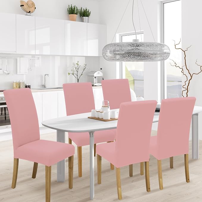 Dining Chair Covers, Stretch Seat Covers, Washable Furniture Protector | Washable, Stretch Fit, Soft, Non Slip, Dining Chair Covers, Seat Protector, Furniture Protector