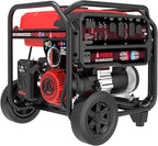 A-iPower 5000-Watt Portable Generator Gas & Propane, CO Sensor Shutdown, Heavy Duty Generators with 223cc OHV Engine For Jobsite, RV, Home Backup, Emergency (GXS5000D)