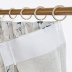 Pinch Pleated Floral Linen Curtains, 60 Inch Wide by 102 Inch Long Printed Curtains for Privacy Light Filtering, Suitable for Living Rooms and Sunrooms.2 Panels