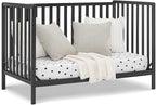 Delta Children Heartland 4-in-1 Convertible Crib, Black