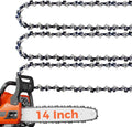 14 Inch Chainsaw Chain CW-R52 3/8" LP Pitch .043" Gauge 52 Drive Links, Replacement Low-Kickback Chainsaw Blade For CS1400 CS1401 XCU03 XCU04 XCU08 WG384, E-00228, 90PX052G (3 Pack) (90YNP-6)