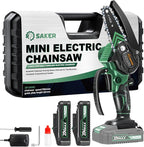 Saker Mini Chainsaw,2025 New Upgrade Electric Chainsaws,Portable Chain Saw Cordless Battery Powered,Small Handheld Chain Saws Pruning Shears Saw for Wood Tree Branches,Courtyard and Garden