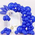 130pcs Royal Blue Balloons Different Sizes 18" 12" 10" 5" Party Latex Balloons for Birthday Graduation Baby Shower Anniversary Nautical Party Decorations