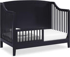 Delta Children Campbell 6-in-1 Convertible Crib - Greenguard Gold Certified, Midnight Grey