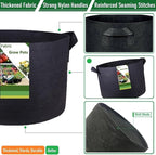 400 Gallon Large Raised Garden Bed Bag (70x24 inch) Big Garden Bag Sturdy Plant Grow Bag for Tomato,Potato Planter,Herb Veggies Planter Bag,Flower Bed,Yard Waste Bag,Lawn Debris Bag,Leaf Bag W/ Gloves