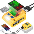 Ecarke Battery Charger Adapter Compatible with DeWALT 20V Battery: with USB Wall Charging Kit - 100W Bidirectional Portable Charger 20v for Battery Charge,Phone,Laptop Computer,Soldering Iron