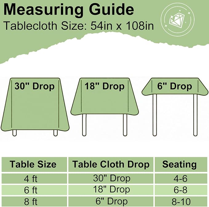 6 Packs Buffalo Disposable Table Cloth, 54 x 108 Inch Waterproof Plastic Tablecloth, Rectangle Baby Blue and White Checkered Table Covers for Picnic, Birthday, Party, Back to School