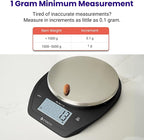 Etekcity 0.1g Food Scale, Bowl, Digital Grams and Ounces for Weight Loss, Dieting, Baking, Cooking, and Meal Prep, 11lb/5kg, Stainless Steel Black | 11lb/5kg capacity with tare, removable bowl, ideal for baking, coffee, meal prep and portion control, S...