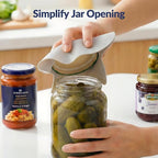 NIHOME Silicone Jar Opener – 6 Inch Large Anti-Slip Grip Pads, Premium 100% Food-Grade Silicone, Stylish Designer Colors, Multi-Purpose Heat-Resistant Mat & Coaster, Set of 4 (Neutral Colors, Square)