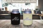 Blank Thick Foam Old School Can Cooler (Burgundy)