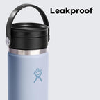 Hydro Flask Flex Sip Coffee Tumbler – Insulated Stainless Steel, Non Spill, Leak Proof Travel Coffee Cup 16 Oz Mermaid Green