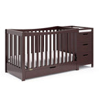 Graco Remi 4-In-1 Convertible Crib & Changer With Drawer (Espresso) – GREENGUARD Gold Certified, Crib And Changing-Table Combo, Includes Changing Pad, Converts To Toddler Bed, Full-Size Bed