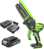 Greenworks 24V 6in BL Pruning Saw w/Auto Oiler, (1) 2.0Ah Battery & 2A Adapter Charger
